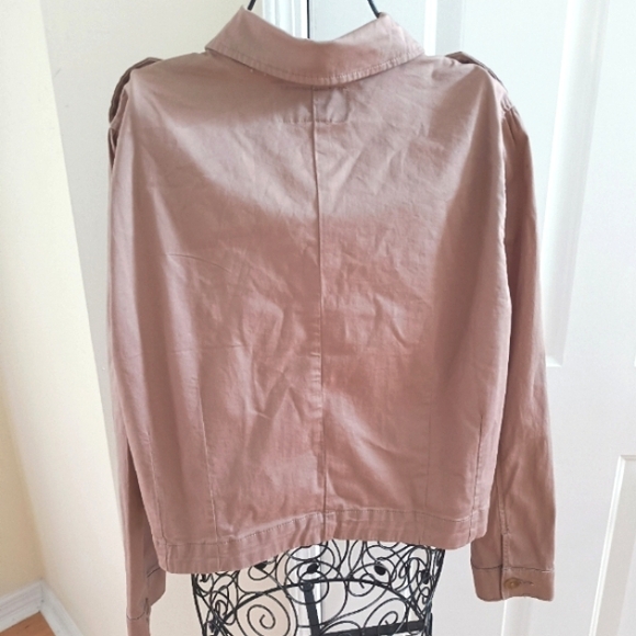 Torrid Cotton Cropped Jacket Chest Pockets size 18-20 - Picture 9 of 17